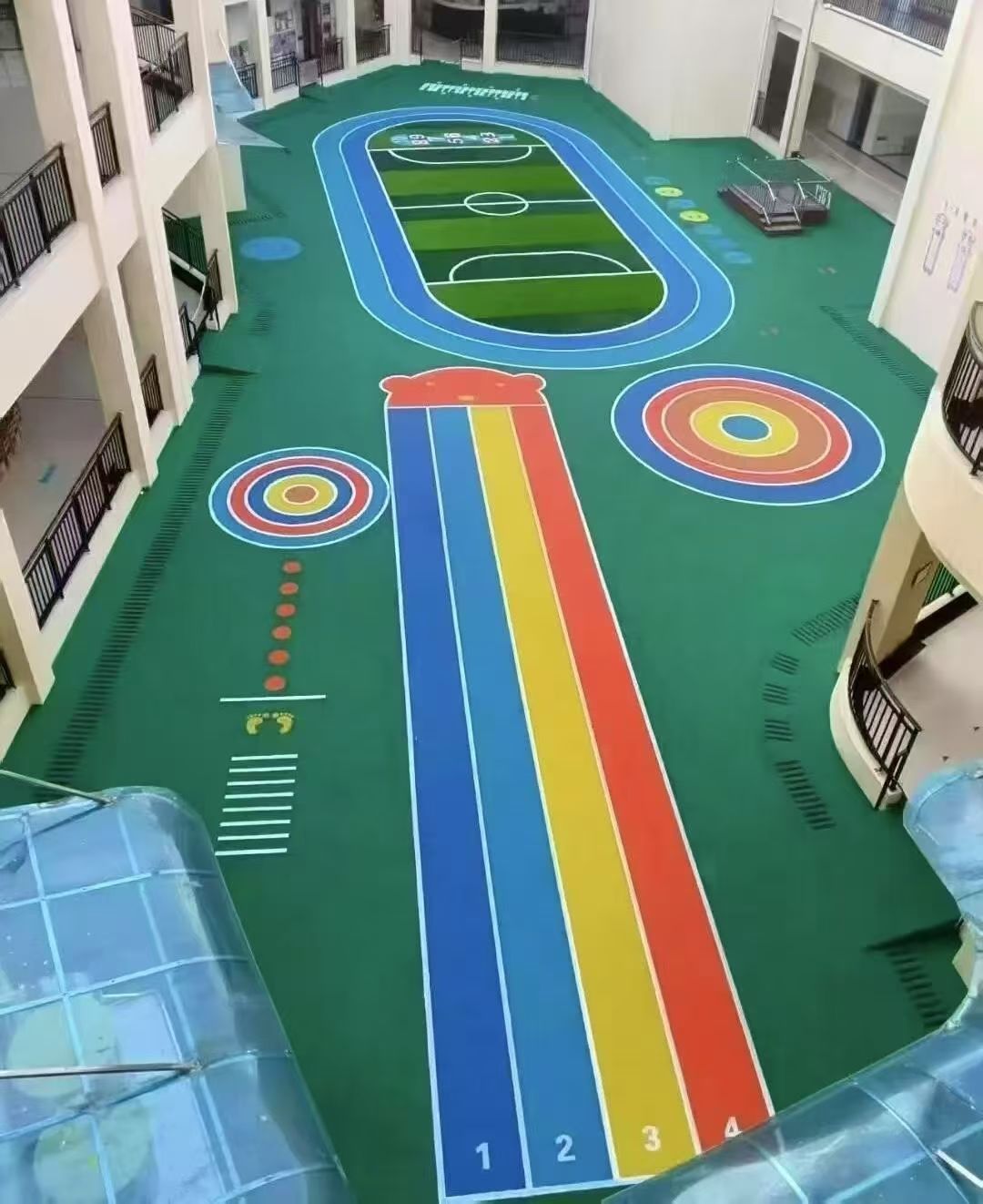 洛阳市幼儿园塑胶跑道塑胶跑道材料 - 价格