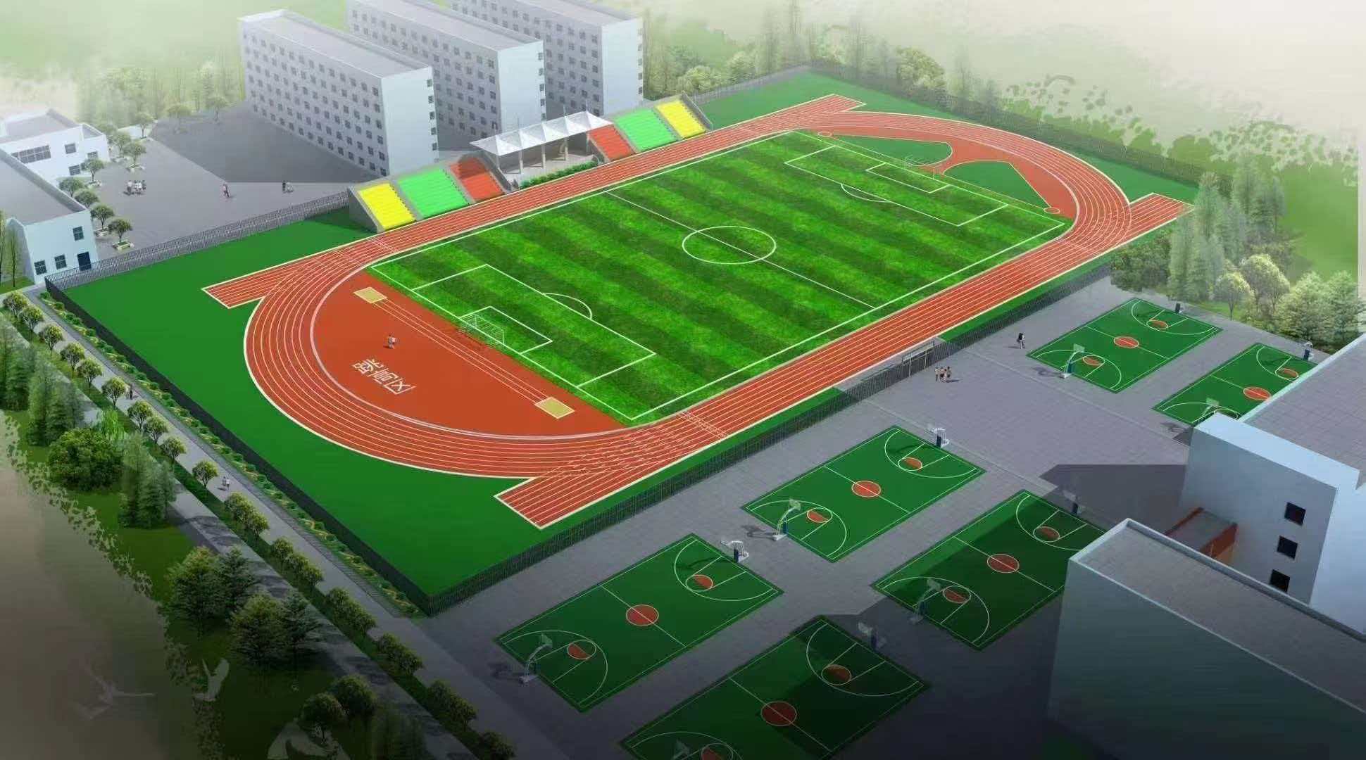 洛阳市学校运动操场透水跑道 - 厂家